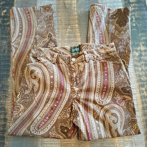 Lauren Ralph Lauren Pants - Womens Vintage Pants Paisley Lauren Ralph Lauren Size 6